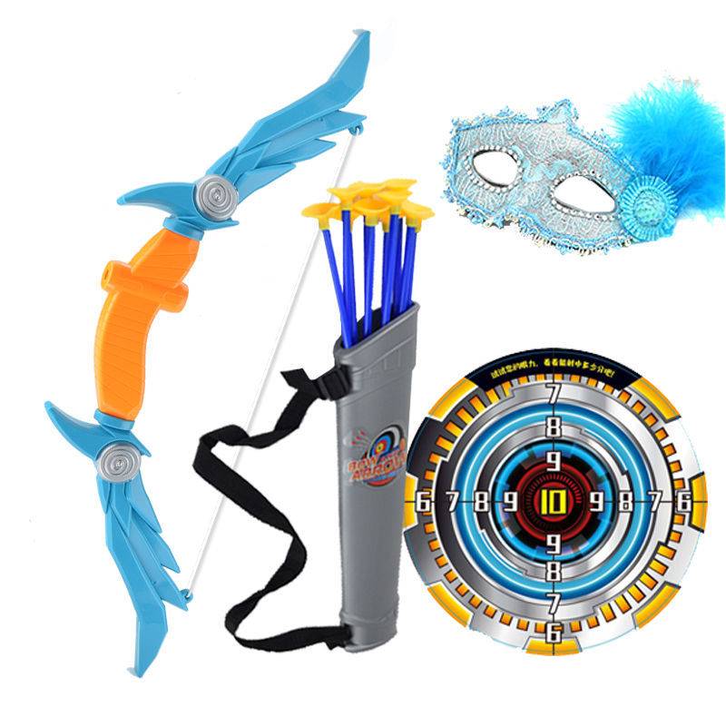 Angel blue bow + 10 arrow + barrel + target + mask